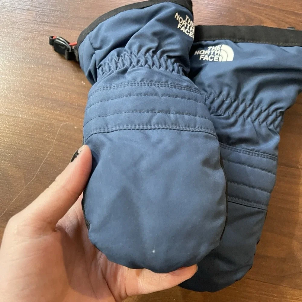 The North Face Kids Montana Ski Mitten‎ Snow Gloves Blue Size Medium MSRP $50